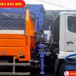 Xe tải Hino FC9JLTA 6.4 Tấn gắn cẩu Tadano 3 Tấn 4 Khúc